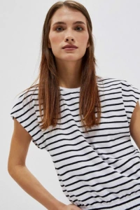 Yups.pl - Biay t-shirt w paski moodo