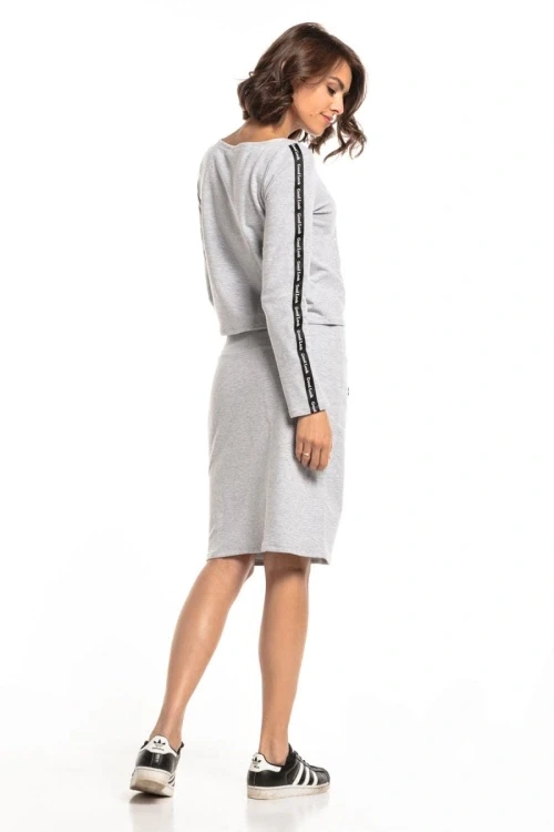 Dresowa bluza jasnoszara te328