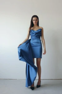 Sukienki - Sukienka gorset tara blue