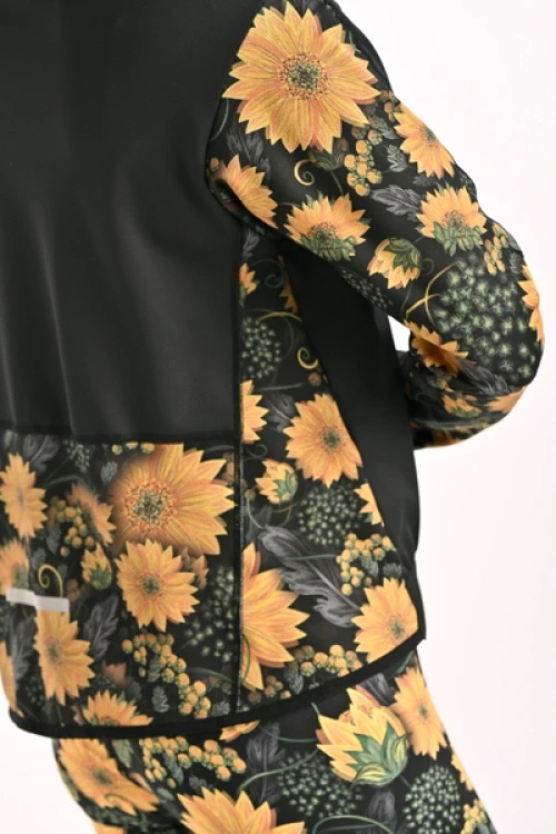 Designerska bluza sportowa zip sunflowers