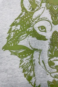 Dresy - Bluza męska MANA zielony Wilk (limitowana)