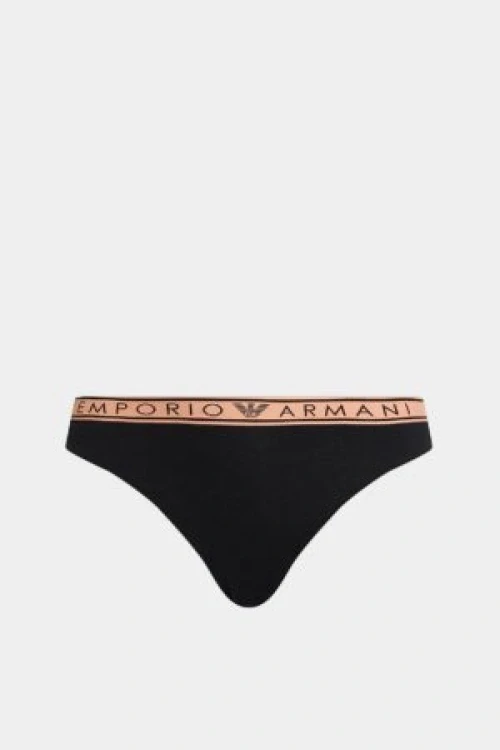 Stringi emporio armani typu tanga czarne