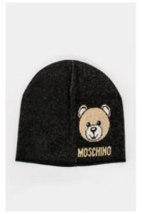 Nowości - Czapka moschino z lureksową nicią czarna