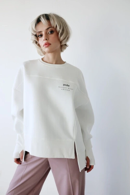 Bluza leisure wear long ecru