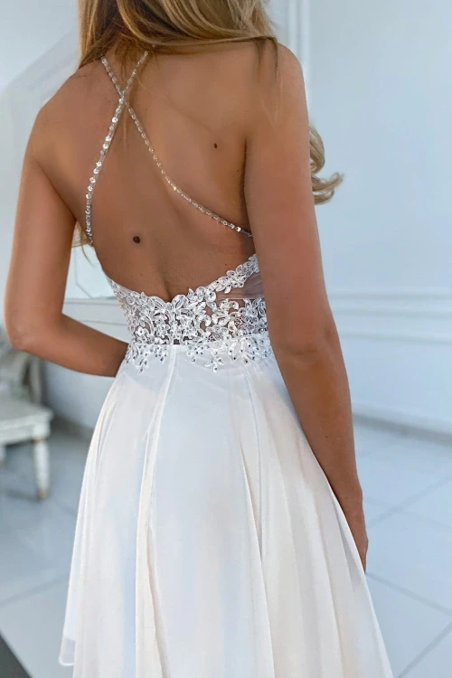 Sukienka mercedes biała