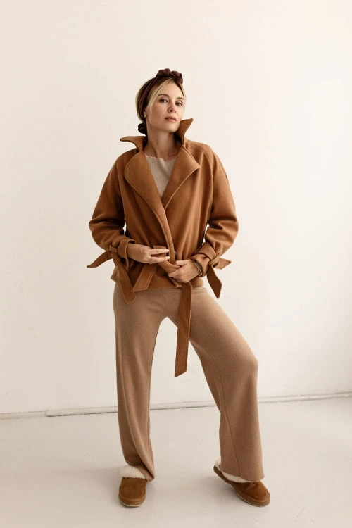 Kurtka cotton carmel