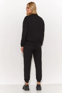 Ajstyle - Spodnie komplet model m804 black - makadamia