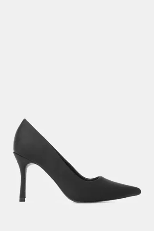 Czarne szpilki na obcasie glam mood