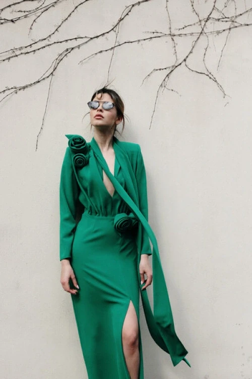 Sukienka leone fleur green