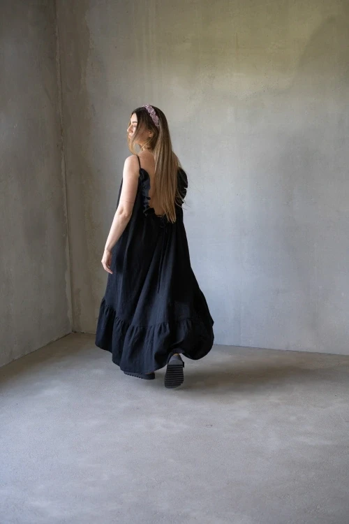 Sukienka muślinowa backless dress