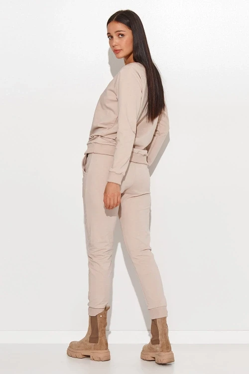 Spodnie komplet model nu377 light beige - numinou