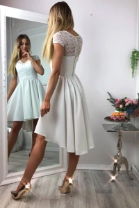 Suknie ślubne - Koronkowa sukienka cindy ecru