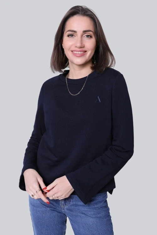 Longsleeve miss boxy deep navy