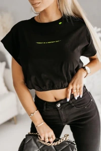 Candytm.pl - T-shirt today is a perfect day czarny