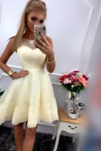 E-stil.pl - Sukienka ecru monika