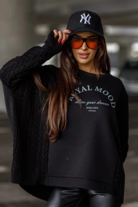 Nowości - Bluza damska model dpmc41 black - miss city official