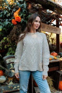 Nowości - Sweter ruby natural beige