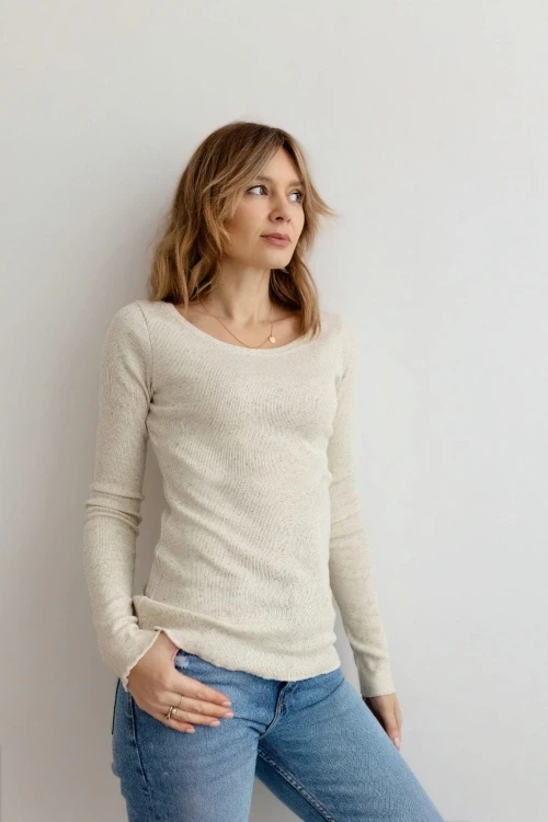 Bluzka basic oat longsleeve
