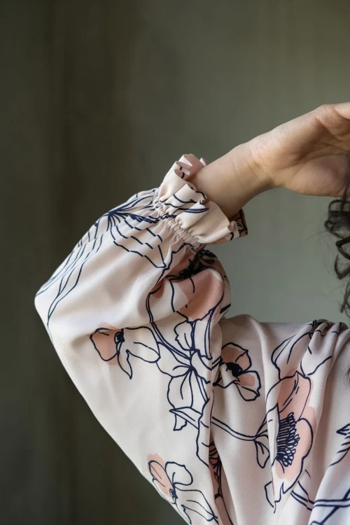 Koszula z wiskozy flower shirt