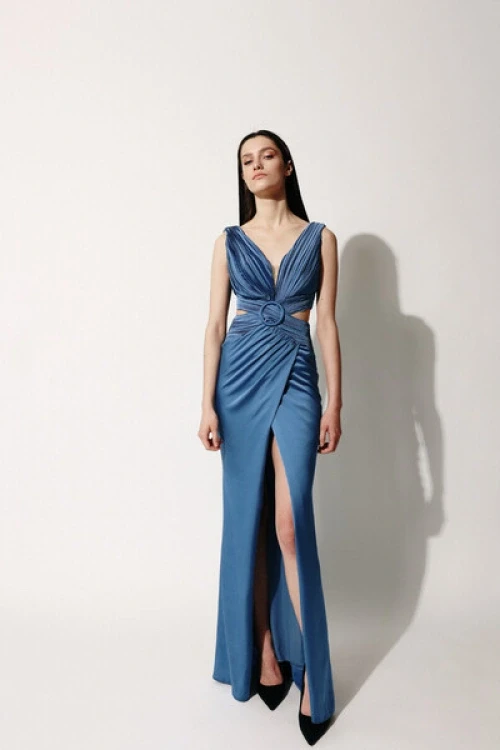 Sukienka maxi carla azul