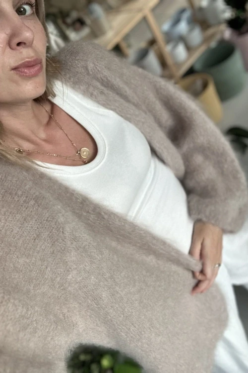 Sweter kardigan z długim rękawem oh cozy
