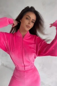 Charlottefashion.pl - Komplet welurowy r neon play n344