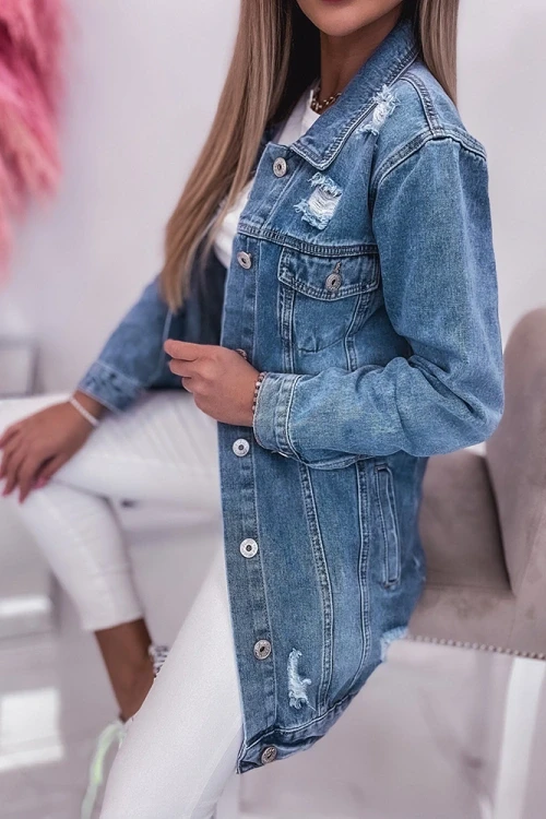 Długa katana jeansowa classic denim