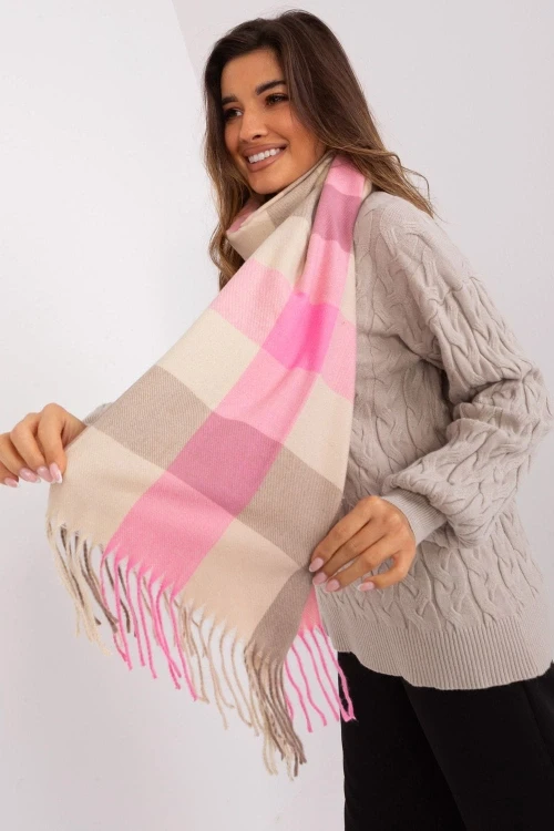 Szalik model at-sz-2309.07 pink - at