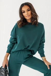 Dresy - Bluza dresowa zielona d30