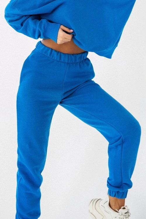 Dresowe joggery niebieskie t23