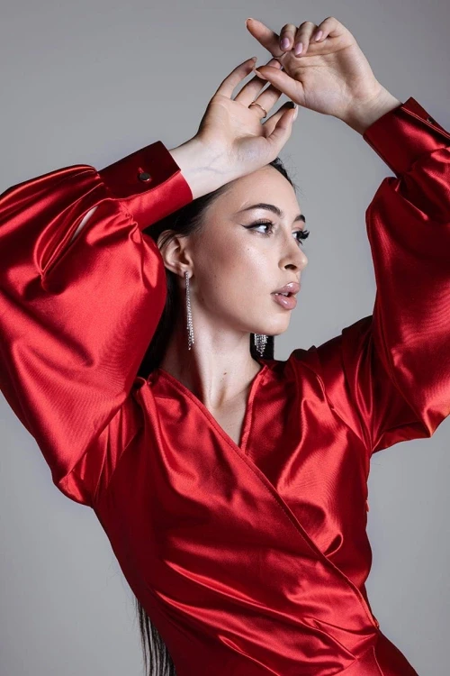 Sukienka sally czerwona