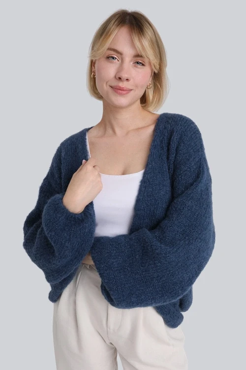 Sweter miss stylish vintage blue
