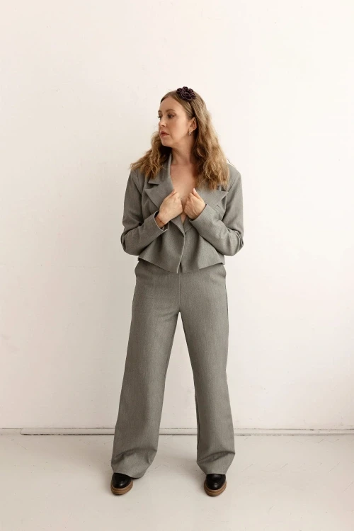 Marynarka short grey