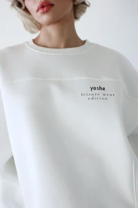 Yoshe.com - Bluza leisure wear long ecru