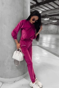 Fuegobutik.pl - Komplet dres welurowy oroton o la voga amarant