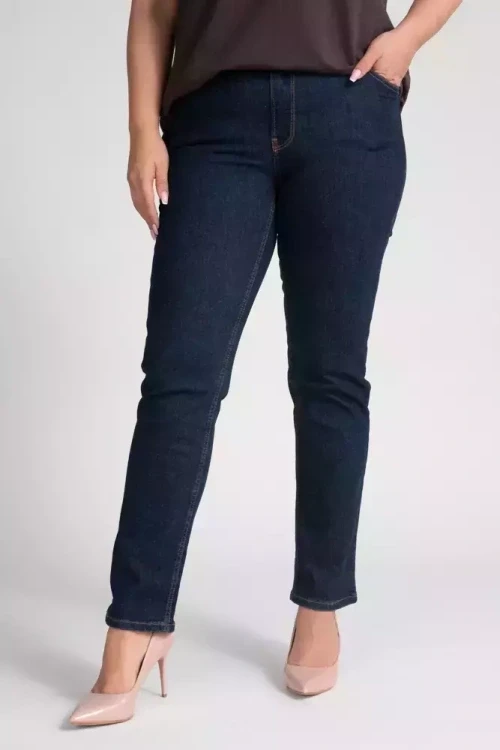 Granatowe spodnie jeansowe nevy