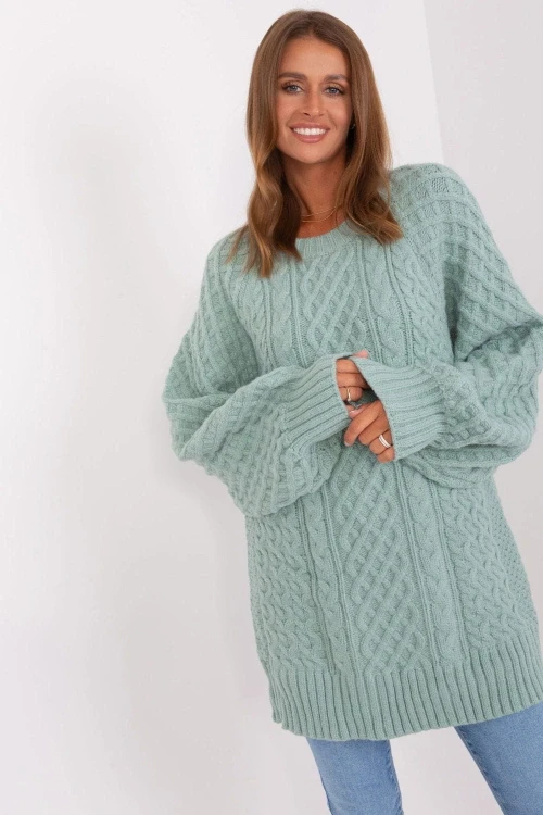 Sweter damski model at-sw-2367-2.64p mint - at