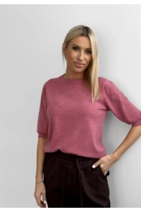Nowości - Sweter fios dusty pink