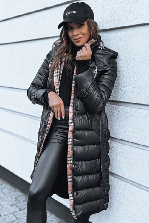 Płaszcz zimowy damski spruce czarny dstreet ty4001